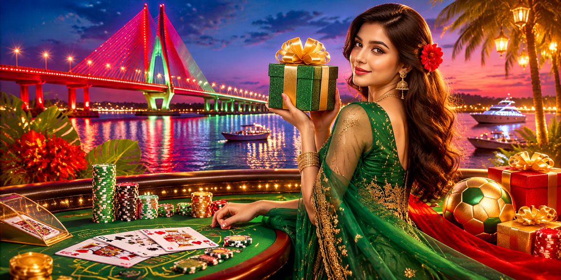 বরিশালের একজন খেলোয়াড় bettekka - তে বাকারা গেম খেলছেন লাল-সবুজ পরিবেশে