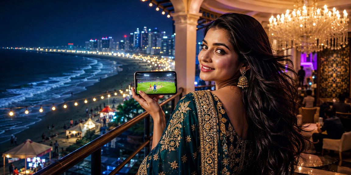 কক্সবাজার সমুদ্র সৈকতে bettekka ক্রিকেট বেটিং বোনাস উপভোগ করছেন একজন খেলোয়াড়