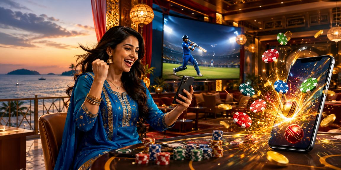 A user enjoying cricket betting in Saint Martin's Island